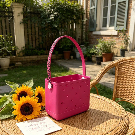Hot Pink Leopard Beach Bag – Waterproof EVA Tote - Lopqix Beach Bag Store