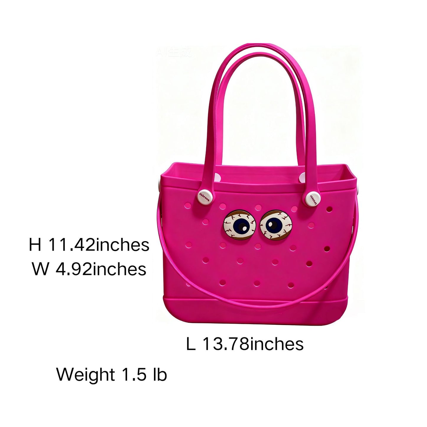 Lopqix Medium EVA Beach Bag – Waterproof, Sand - Proof, Durable & Customizable - Lopqix