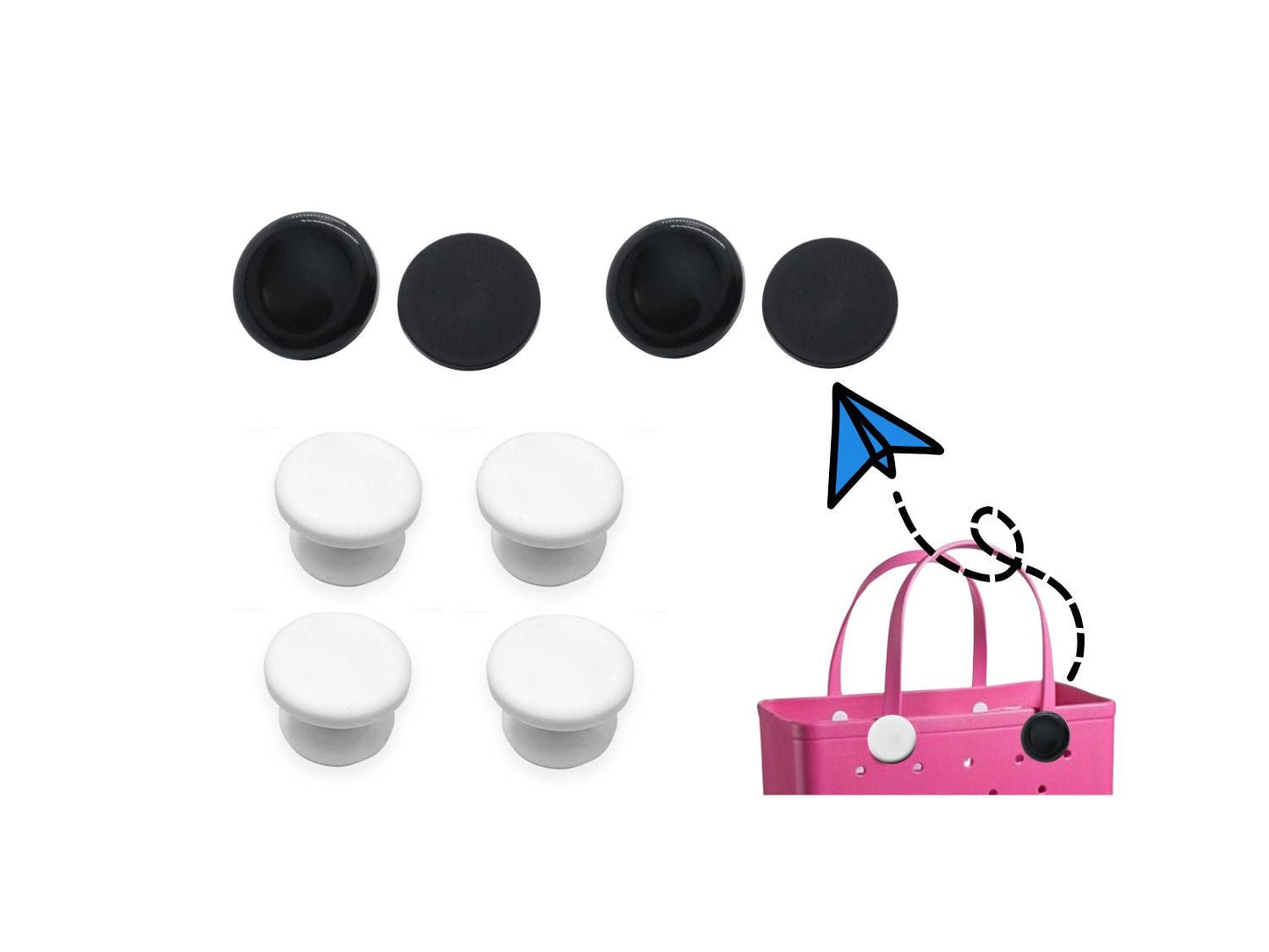 Lopqix Replacement buttons for rubber straps