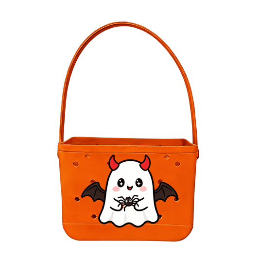 The Best Halloween Trick-or-Treat Bucket: Why This Orange Devil Ghost Tote Beats Flimsy Buckets - Lopqix Beach Bag Store