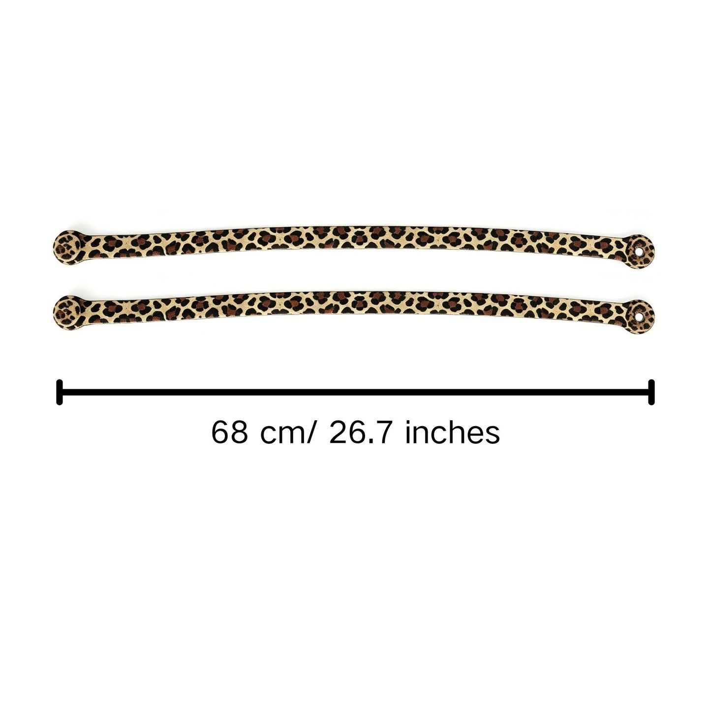 Leopard Print Detachable Beach Bag Strap (Set of 2)