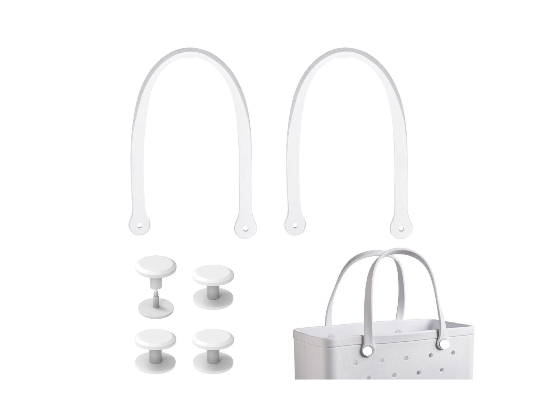 Replacement Rubber Strap for Rubber Beach Bag with 4 Snaps