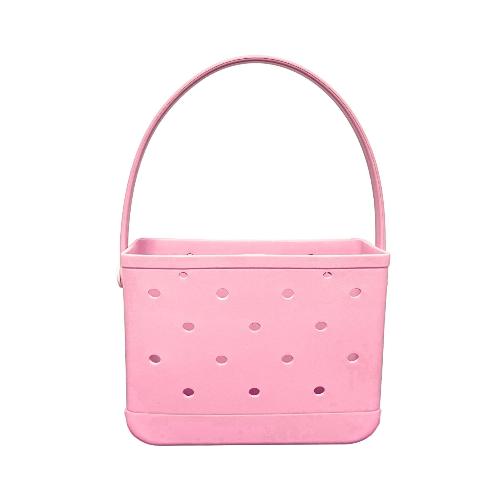 Small Rubber Beach Tote Bag, One Shoulder Strap Portable Outdoor Travel Bag for Beach Picnic Pool Outings