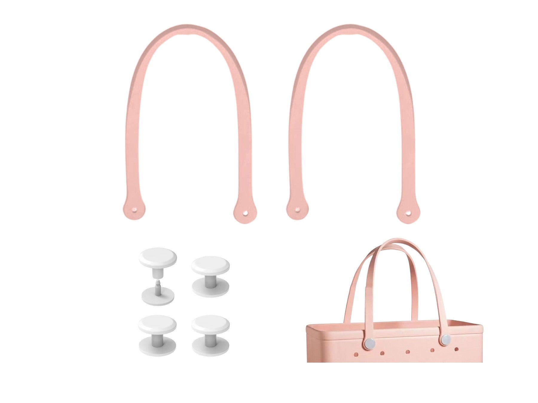 Replacement Rubber Strap for Rubber Beach Bag with 4 Snaps