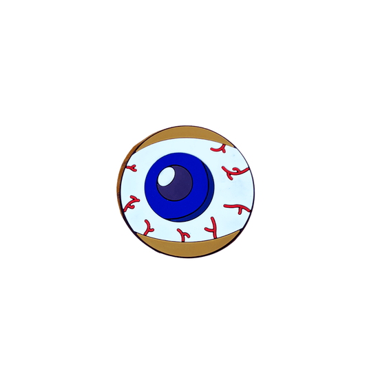 Cute Blue Eye Charm – Perfect Embellishment for EVA Hole Tote Bags | Add Kawaii Style to Your Bag!