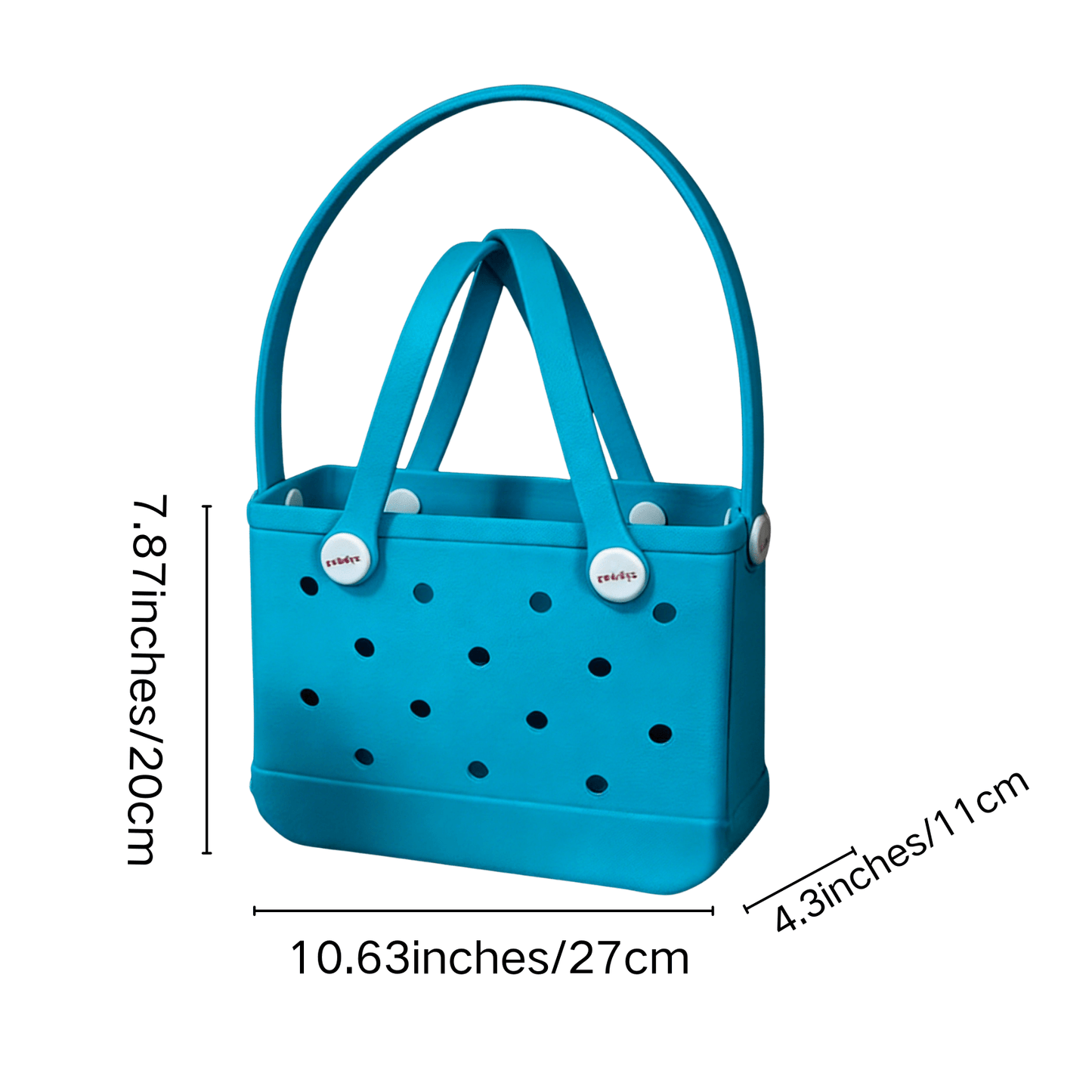 EVA Beach Tote Bag - Turquoise Blue - Lopqix