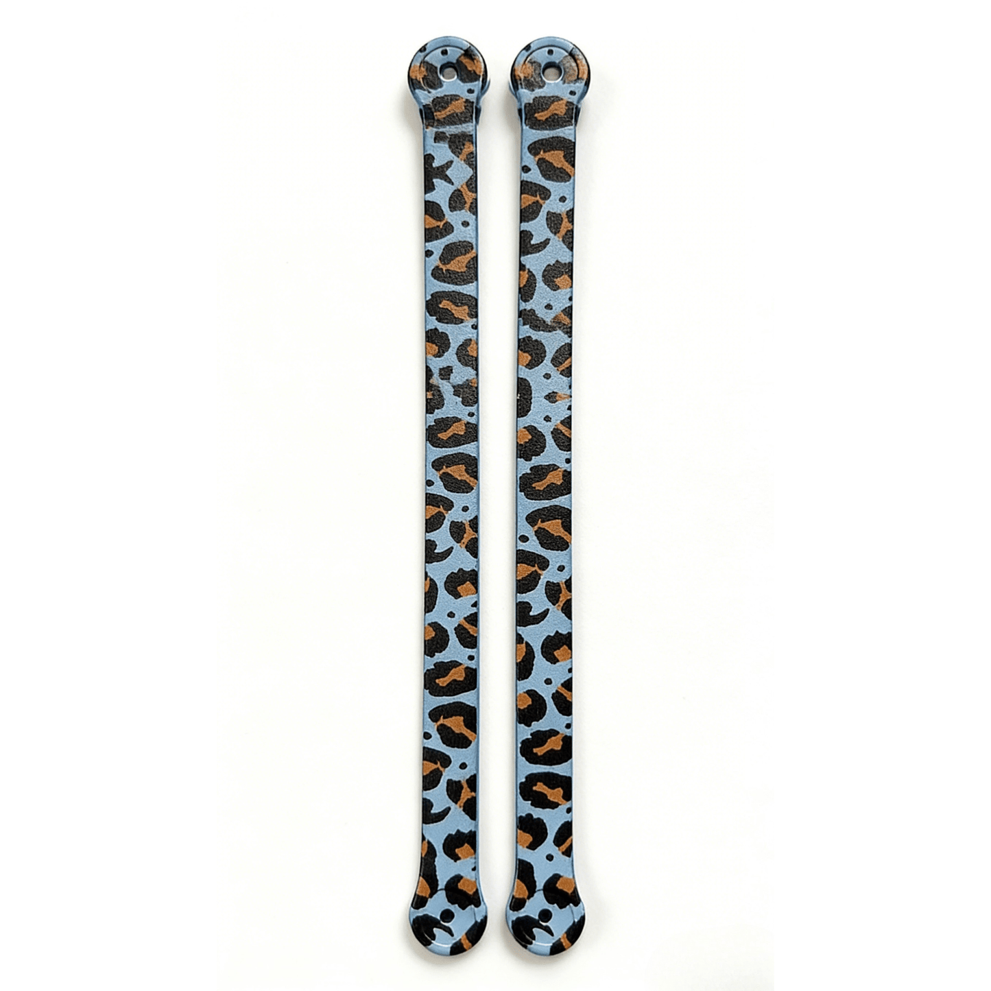 Lopqix Light Blue Leopard Print EVA Strap with 4 Snap Buttons - Lopqix
