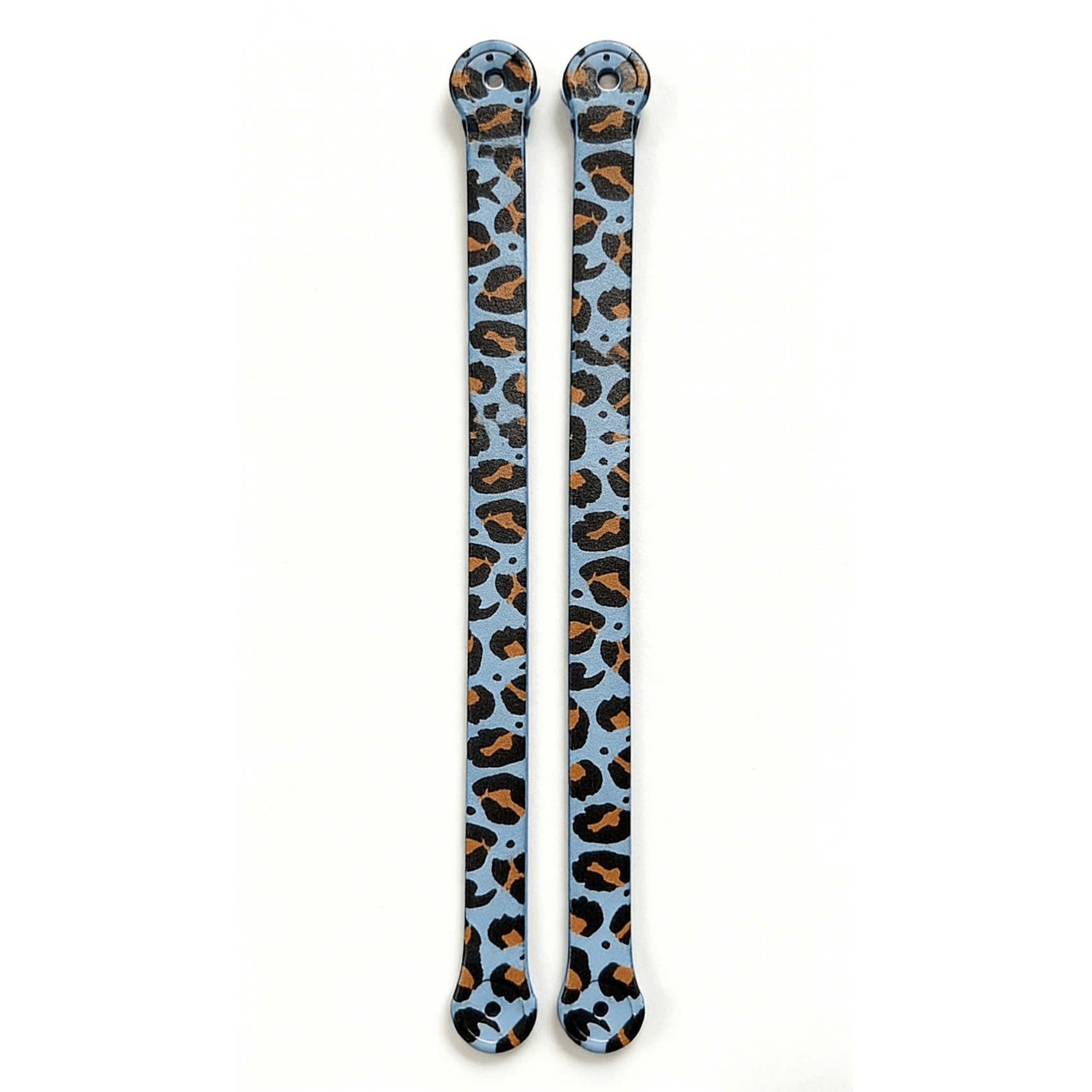 Lopqix Light Blue Leopard Print EVA Strap with 4 Snap Buttons - Lopqix