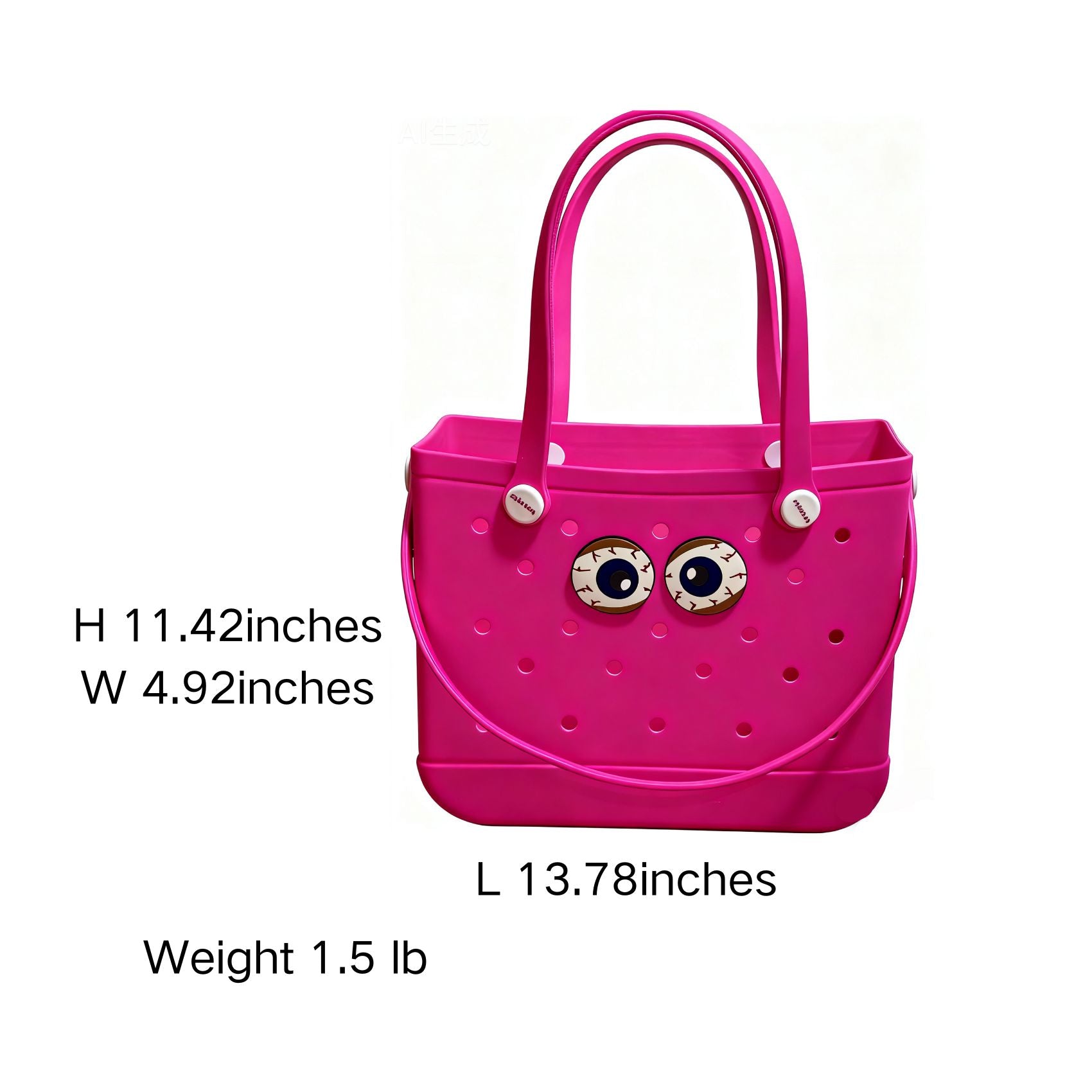 Lopqix Medium EVA Beach Bag – Waterproof, Sand - Proof, Durable & Customizable - Lopqix