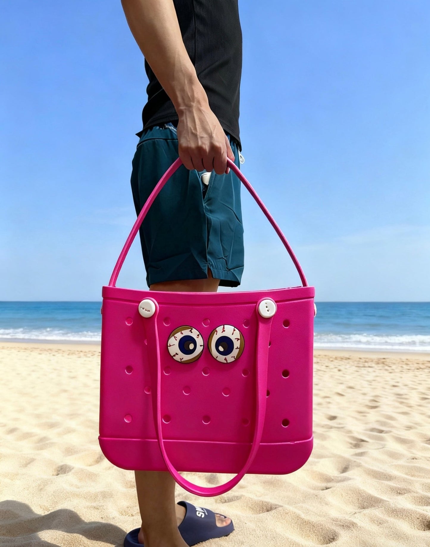 Lopqix Medium EVA Beach Bag – Waterproof, Sand - Proof, Durable & Customizable - Lopqix