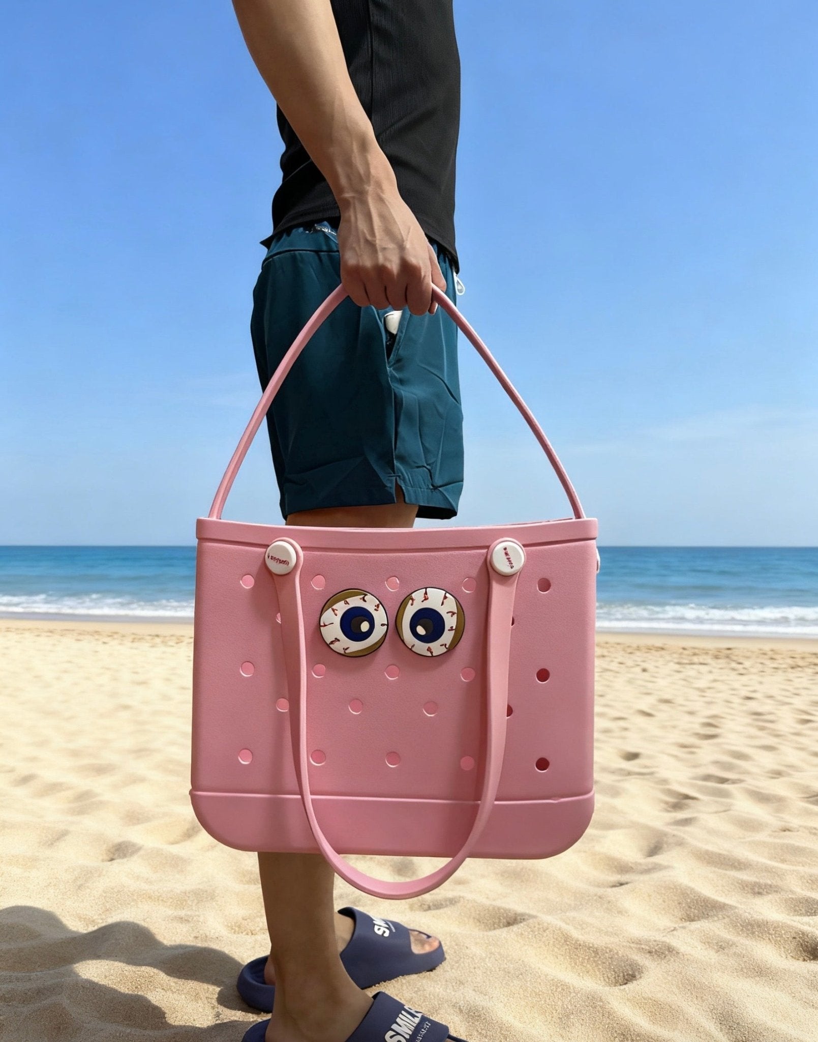 Lopqix Medium EVA Beach Bag – Waterproof, Sand - Proof, Durable & Customizable - Lopqix