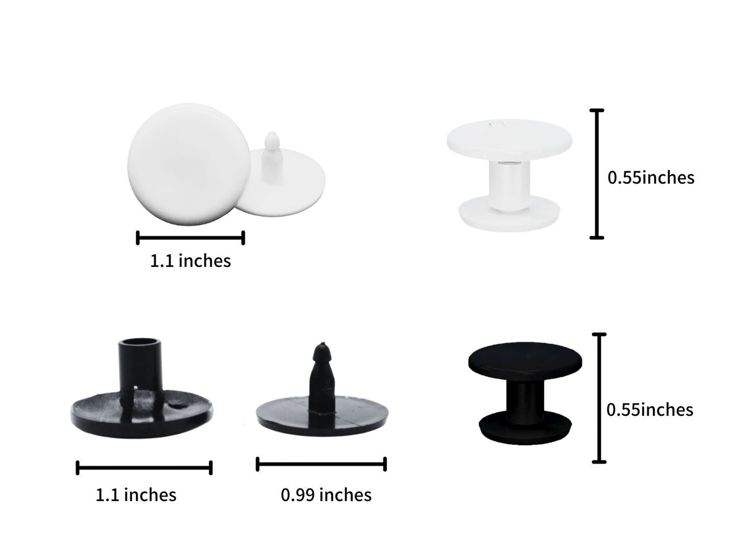 Lopqix replacement buttons for rubber straps