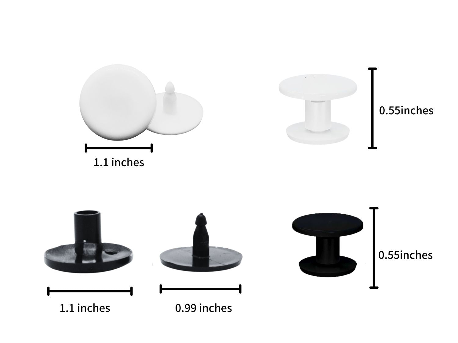 Lopqix replacement buttons for rubber straps