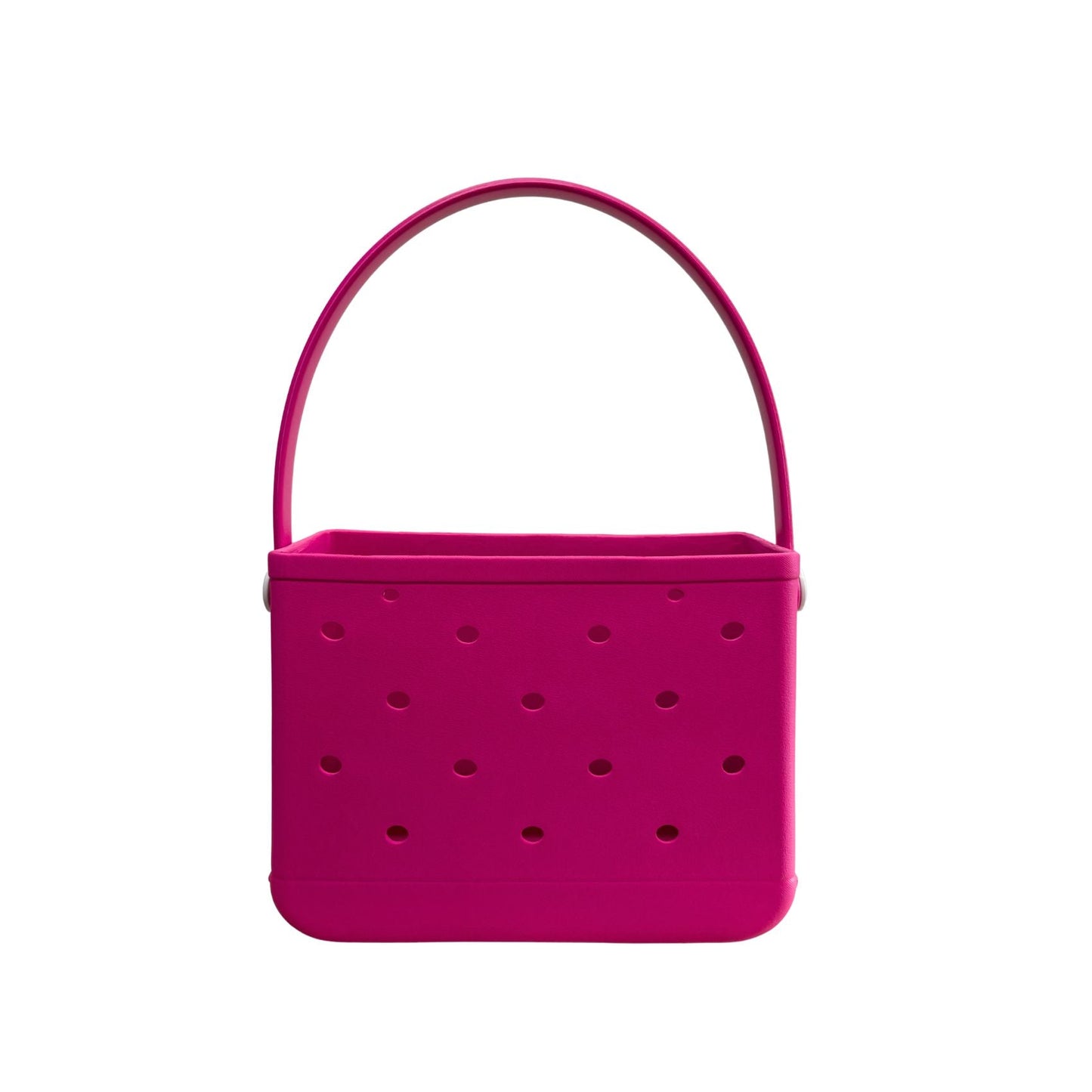 Haute pink EVA Hole Beach Tote – Single Shoulder Strap Waterproof Bag for Summer Beach & Outdoor Use