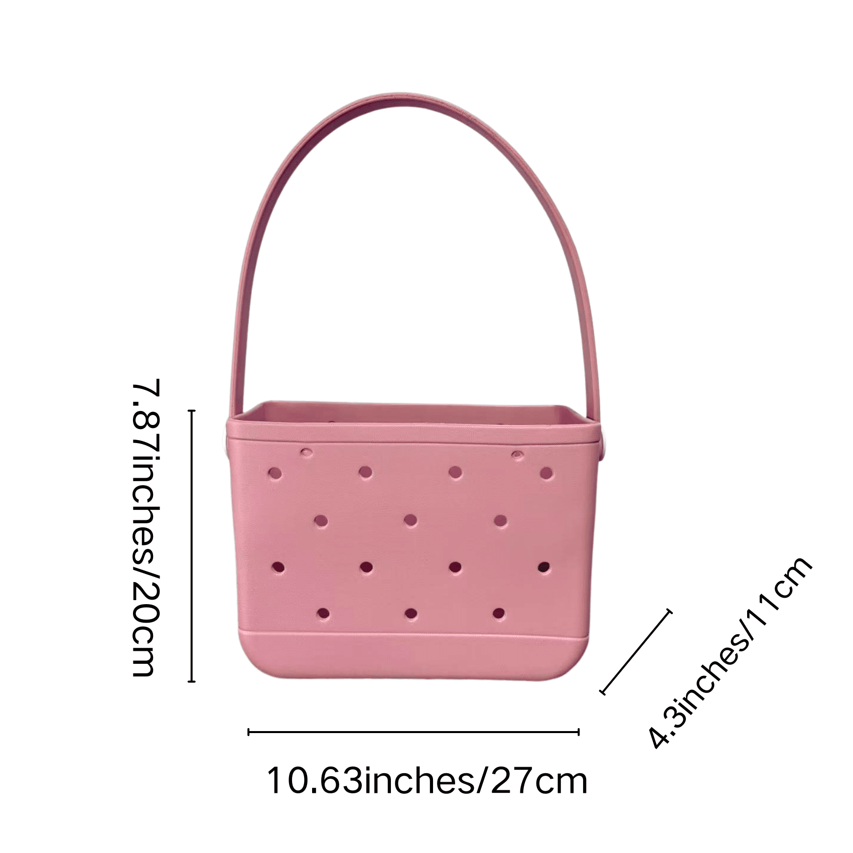 Valentine's Day Love Basket - Pink EVA Beach Bag - Lopqix